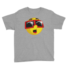 Boys Solar Eclipse Short Sleeve T-Shirt - EMOJI w ECLIPSE GLASSES - Path of Totality August 21, 2017