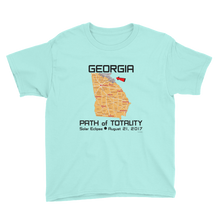 Boys Solar Eclipse Short Sleeve T-Shirt - Georgia - Path of Totality August 21, 2017