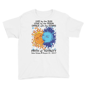 Boys Solar Eclipse Short Sleeve T-Shirt - Antony & Cleopatra - Live Love Dance Path of Totality August 21, 2017