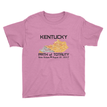 Boys Solar Eclipse Short Sleeve T-Shirt - Kentucky - Path of Totality August 21, 2017