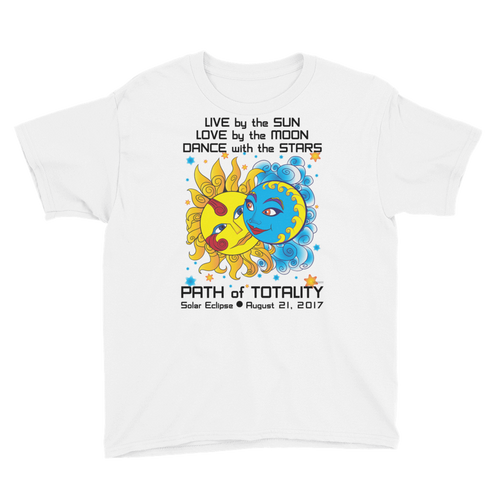 Boys Solar Eclipse Short Sleeve T-Shirt - Diego & Frida - Live Love Dance Path of Totality August 21, 2017