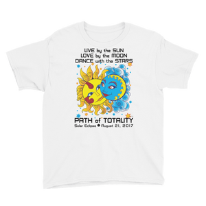 Boys Solar Eclipse Short Sleeve T-Shirt - Diego & Frida - Live Love Dance Path of Totality August 21, 2017