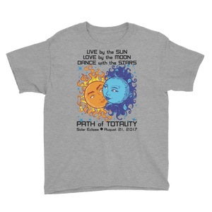 Boys Solar Eclipse Short Sleeve T-Shirt - Antony & Cleopatra - Live Love Dance Path of Totality August 21, 2017