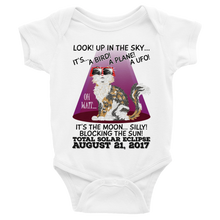 Baby/Infant Solar Eclipse Onesies-Bodysuit - "Calico Cat" Look! Up In The Sky August 21, 2017