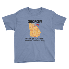 Boys Solar Eclipse Short Sleeve T-Shirt - Georgia - Path of Totality August 21, 2017