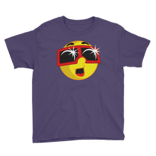 Boys Solar Eclipse Short Sleeve T-Shirt - EMOJI w ECLIPSE GLASSES - Path of Totality August 21, 2017