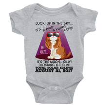 Baby/Infant Solar Eclipse Onesies-Bodysuit - "King Cavalier Dog" Look! Up In The Sky August 21, 2017