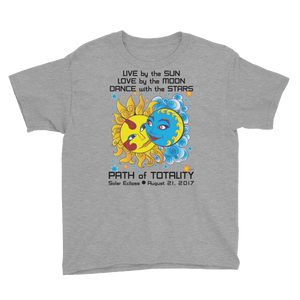 Boys Solar Eclipse Short Sleeve T-Shirt - Diego & Frida - Live Love Dance Path of Totality August 21, 2017