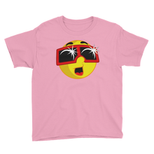 Boys Solar Eclipse Short Sleeve T-Shirt - EMOJI w ECLIPSE GLASSES - Path of Totality August 21, 2017