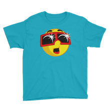 Boys Solar Eclipse Short Sleeve T-Shirt - EMOJI w ECLIPSE GLASSES - Path of Totality August 21, 2017