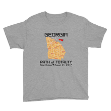 Boys Solar Eclipse Short Sleeve T-Shirt - Georgia - Path of Totality August 21, 2017