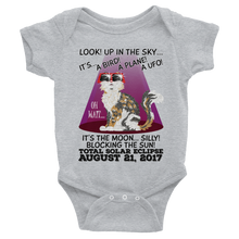 Baby/Infant Solar Eclipse Onesies-Bodysuit - "Calico Cat" Look! Up In The Sky August 21, 2017