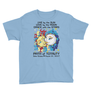 Boys Solar Eclipse Short Sleeve T-Shirt - Han & Leia - Live Love Dance Path of Totality August 21, 2017