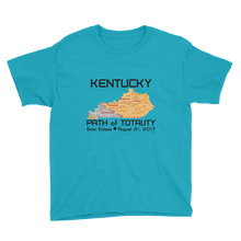 Boys Solar Eclipse Short Sleeve T-Shirt - Kentucky - Path of Totality August 21, 2017