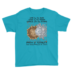 Boys Solar Eclipse Short Sleeve T-Shirt - Deckard & Rachel - Live Love Dance Path of Totality August 21, 2017